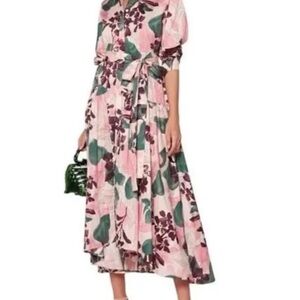 Alexis Floral Pink and Green Women's Dress